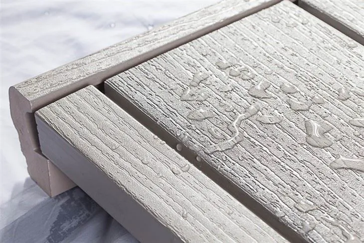 Placas de deck de PVC com travamento à prova d'água